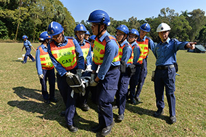 CAS new recruits receiving rescue training