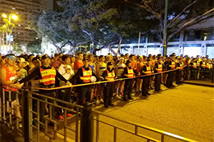 The starting point of Standard Chartered Hong Kong Marathon in Kowloon