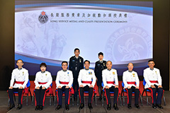 The CAS Senior Officers with awardees from Administration Force.