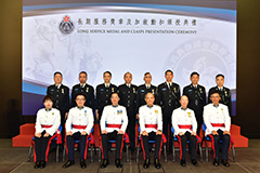 The CAS Senior Officers with awardees from Tactical Force.