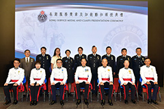 The CAS Senior Officers with awardees from Support Force.